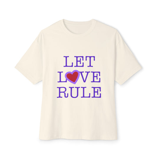 Let Love Rule (Remix) Unisex Oversized Boxy tee