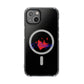 Heart on Fire Bold Script Magnetic Clear Impact Case