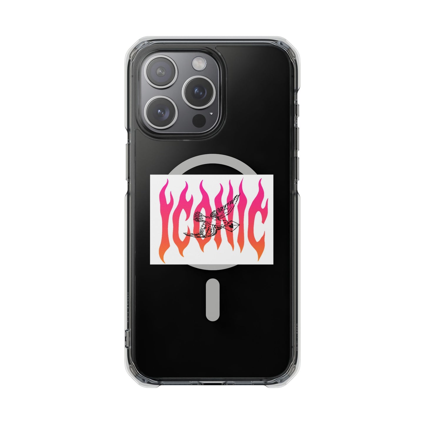 Flame Flight Iconic Magnetic clear Impact case