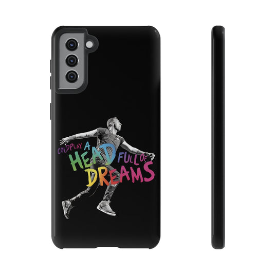 Premium Tough Case for Samsung S21 to S25 Ultra Showcasing Coldplay A Head Full of Dreams Chris