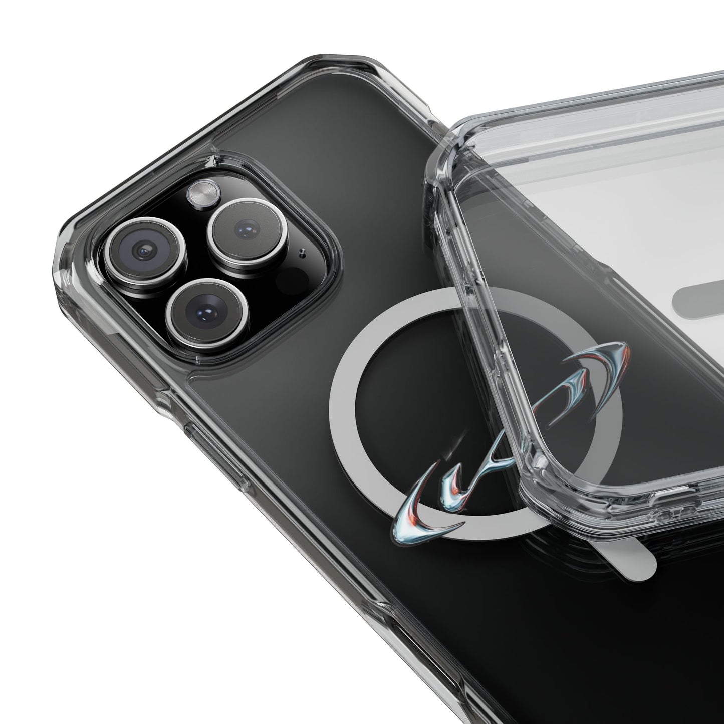 Neon‑Gradient Rua Magnetic Clear Impact cases