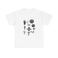 Ocean Wave with Heart Outline Unisex Heavy Cotton Tee
