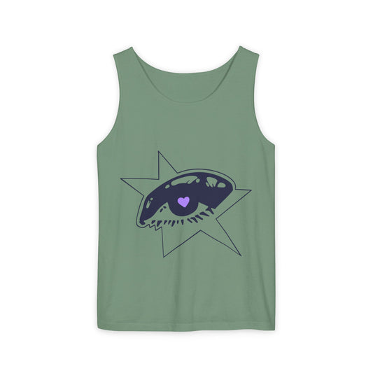 Purple Starry Eye-Dyed Tank Top
