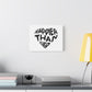 Happier Heart Lettering Matte Canvas