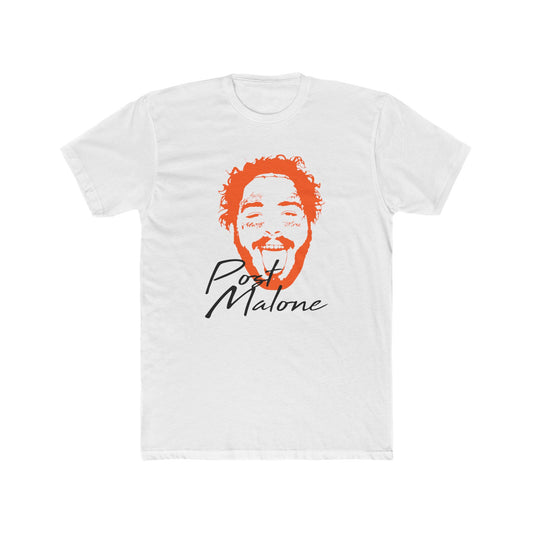 Unisex Cotton Tee – Post Malone Name Design with Picture