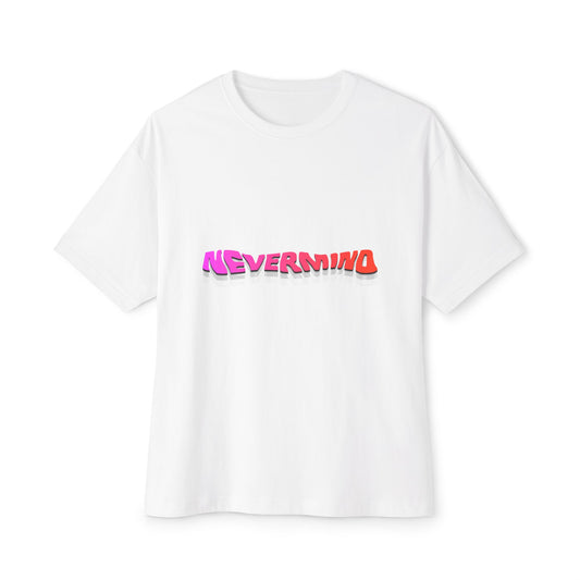 Wavy Groovy Typography Unisex Oversized Boxy Tee