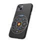 Premium Tough Case for iPhone 12 to 16 Pro Max Showcasing Coldplay’s Illustration Concept