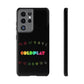 Premium Tough Case for Samsung S21 to S25 Ultra Showcasing Coldplay’s Signage