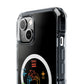 Minimalist Divide Symbol with Brush Magnetic Clear Impact Case