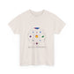 Colorful Planetary Orbit Diagram Unisex Cotton Tee
