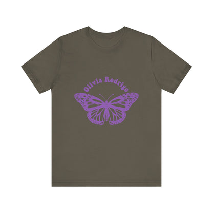 Olivia Rodrigo Unisex Jersey Short Sleeve Tee - With Butterfly