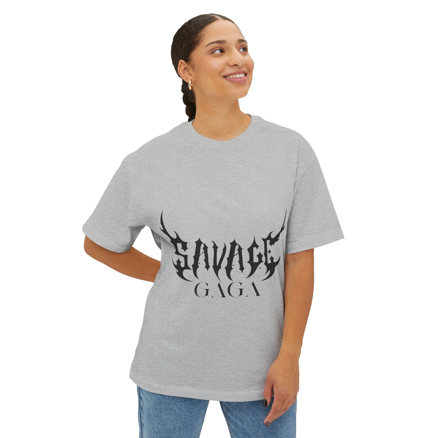 Monster Font-Unisex Oversized Tee
