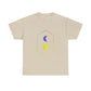 Gradient Moon and Star Emblem Unisex Cotton Tee