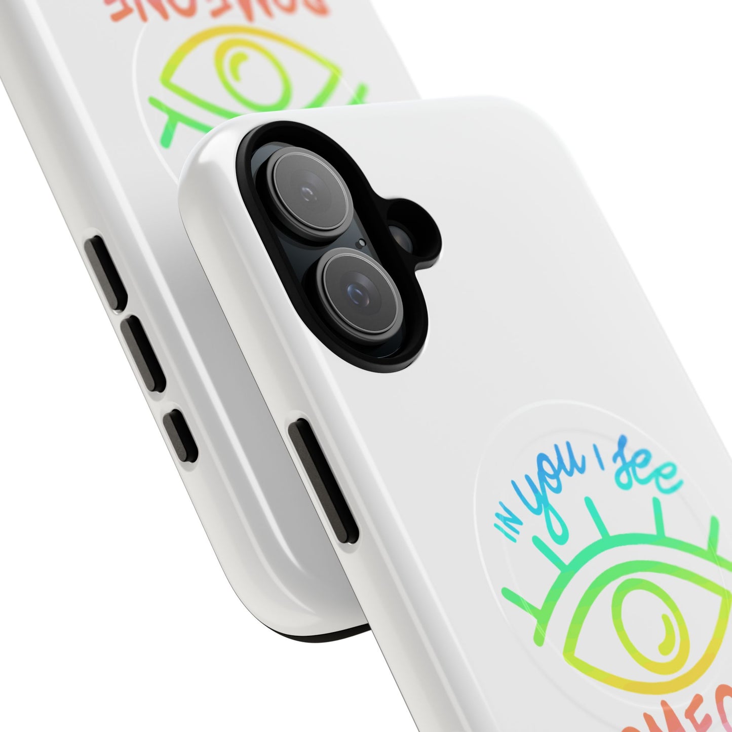 Vibrant Eye and Text Tough Magnetic Case