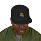 Golden Brush Script Snapback cap