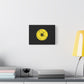 Minimalist Black Disc Outline Canvas