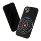 Premium Tough Case for iPhone 12 to 16 Pro Max Showcasing Coldplay’s Illustration Concept