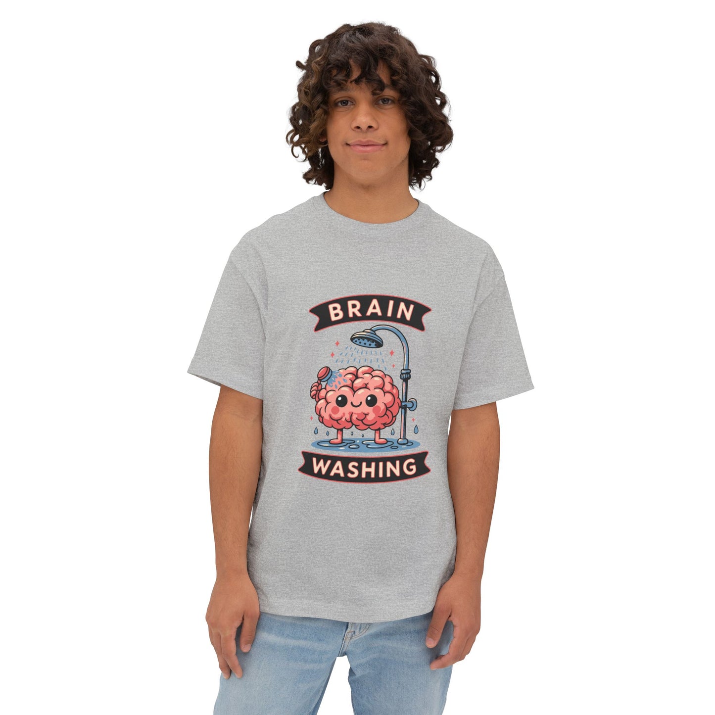 Oversized boxy Tee – Snazzy Brain washing Edition
