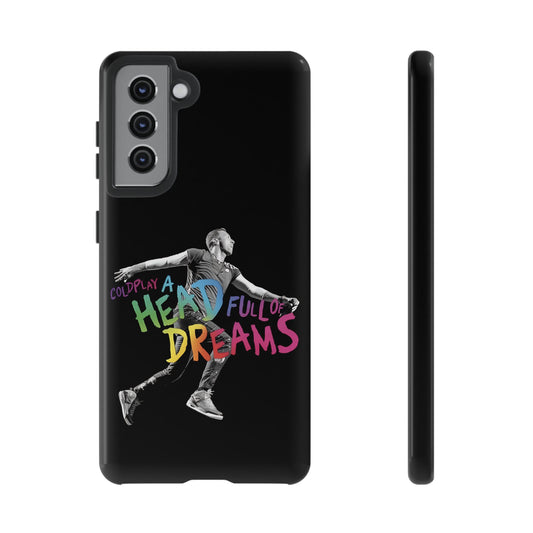 Premium Tough Case for Samsung S21 to S25 Ultra Showcasing Coldplay A Head Full of Dreams Chris