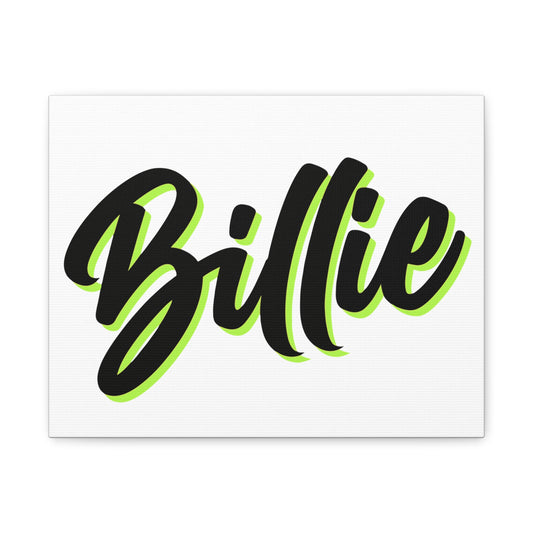 Electric Script Vibes Matte Canvas