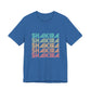 Retro Pop Lines Unisex jersey short sleeve tee