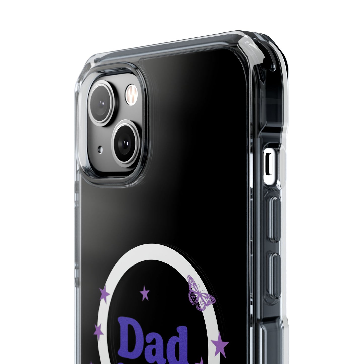 Dad Idea Right! Star & Butterfly Magnetic Clear Impact Case