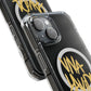 Golden Brush Script Magnetic Clear Impact case