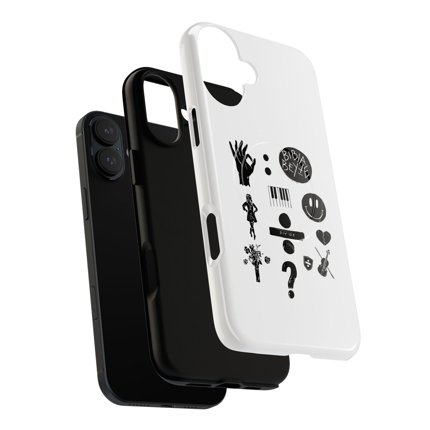 Ocean Wave with Heart Outline Tough Magnetic case