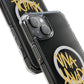 Golden Brush Script Magnetic Clear Impact case