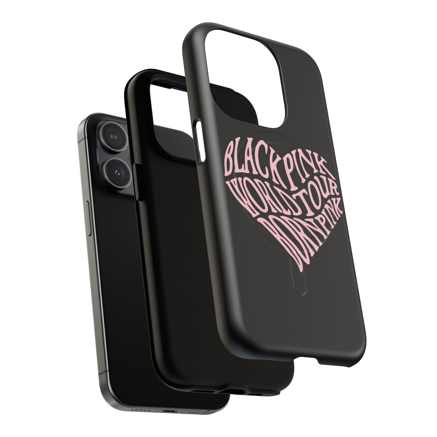 Iphone Born Pink Heart Typography - Tough Magnetic Phone Case