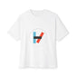 Circle Flame Unisex Oversized Boxy Tee