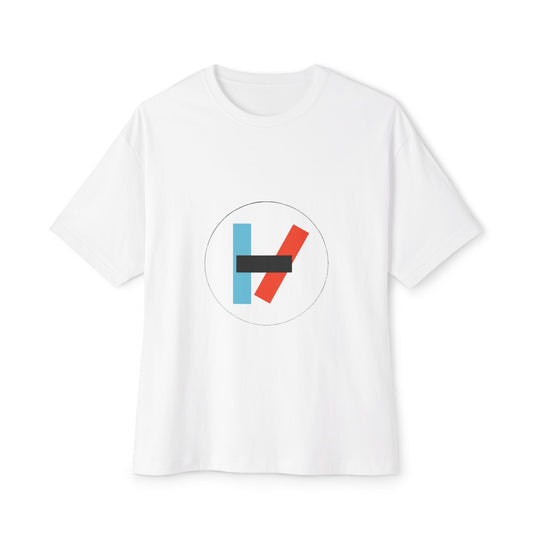 Circle Flame Unisex Oversized Boxy Tee
