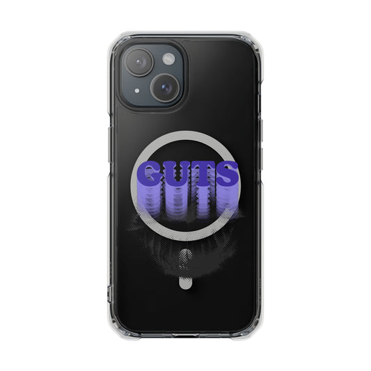 Guts Drip Effect Halftone Magnetic Clear Impact Case