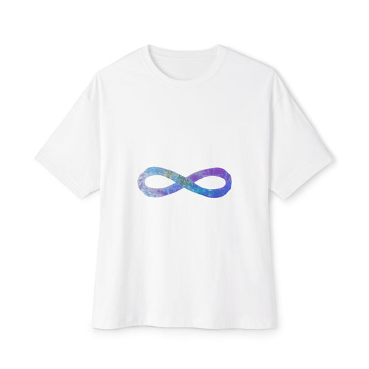 Cosmic Infinity Loop Unisex Oversized Boxy Tee