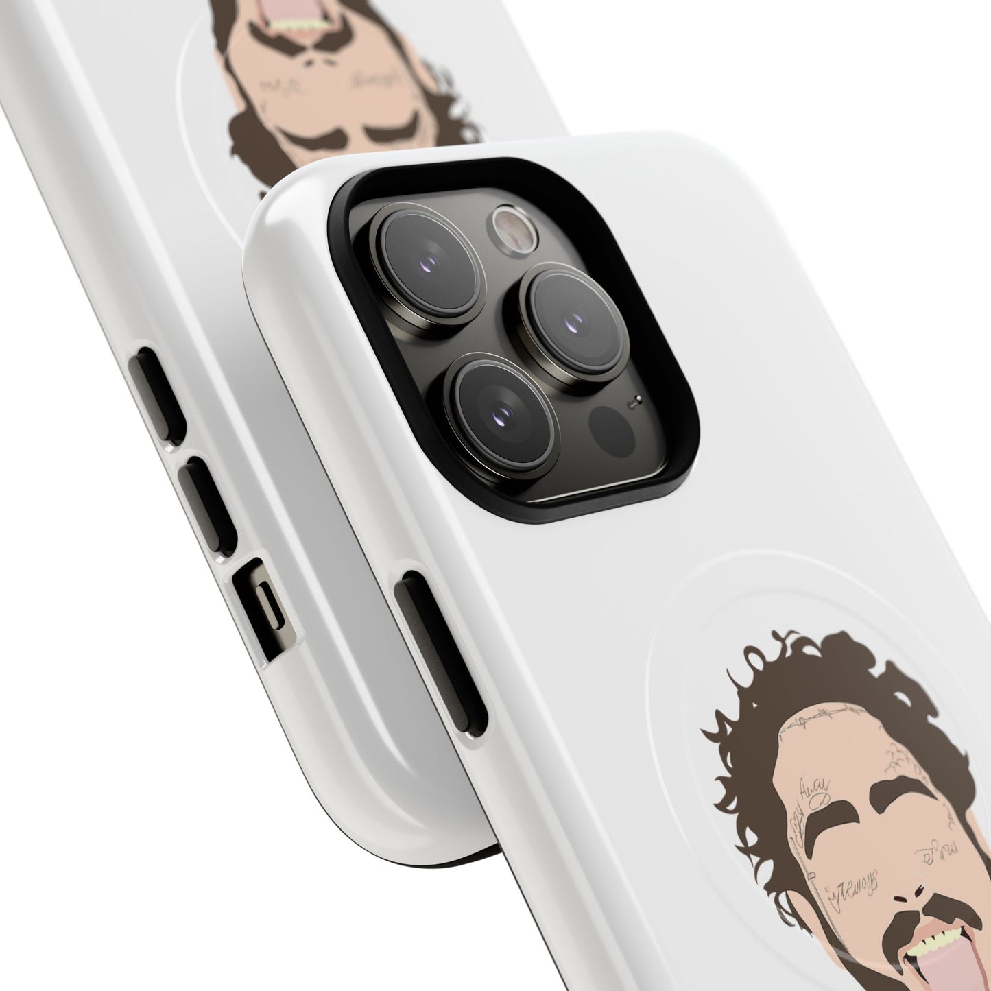 Minimalist Tongue Out Cartoon Face Tough Magnetic Case