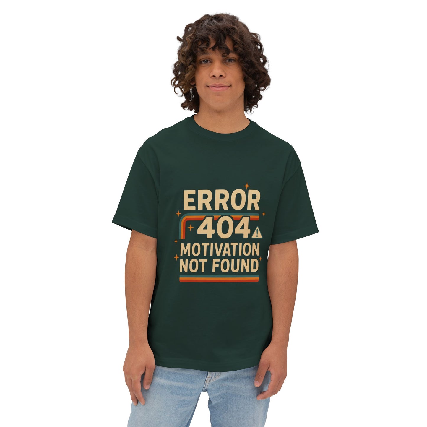Unisex Oversized Tee – Snazzy Error 404 Edition