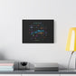 Neon Space Doodles Canvas