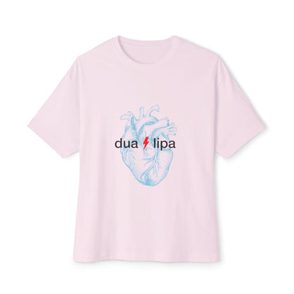 Electro Heart Illustration Unisex Oversized Boxy Tee