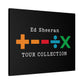 Matte Stretched Canvas, 1.25" Depth – Ed Sheeran Black Edition