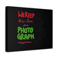 White Paw Print Matte Canvas