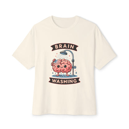 Oversized boxy Tee – Snazzy Brain washing Edition