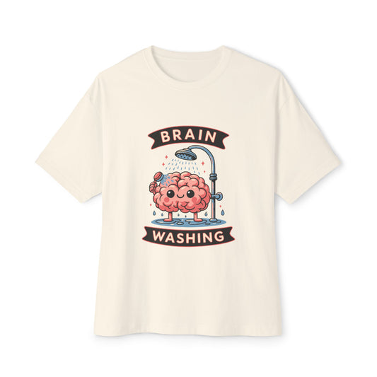 Oversized boxy Tee – Snazzy Brain washing Edition