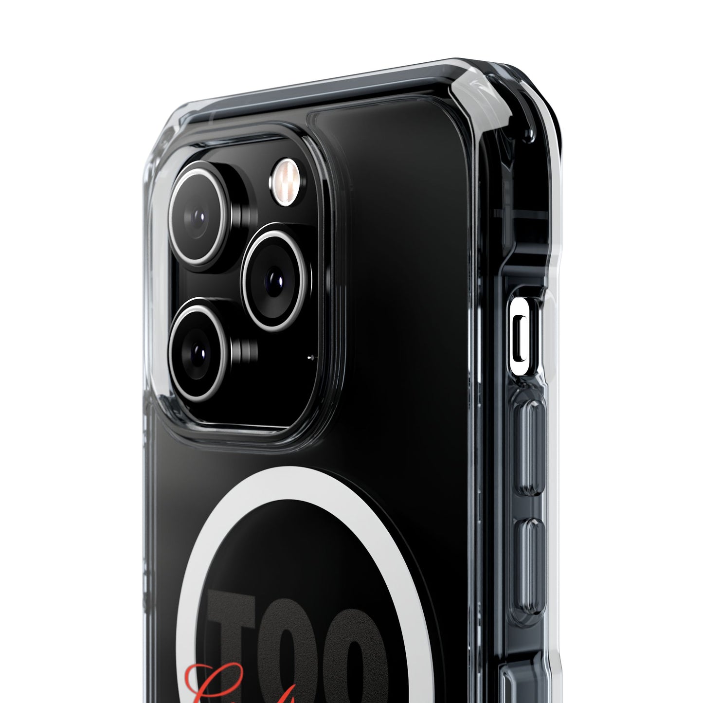 Signature Flame Script Magnetic Clear Impact Case