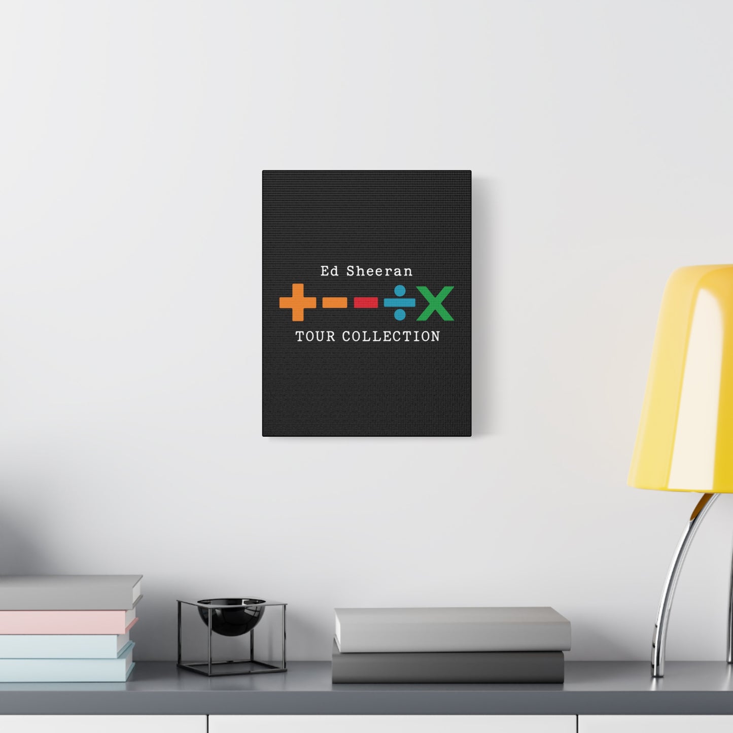 Matte Stretched Canvas, 1.25" Depth – Ed Sheeran Black Edition