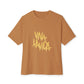 Golden Brush Script Unisex Oversized Boxy Tee