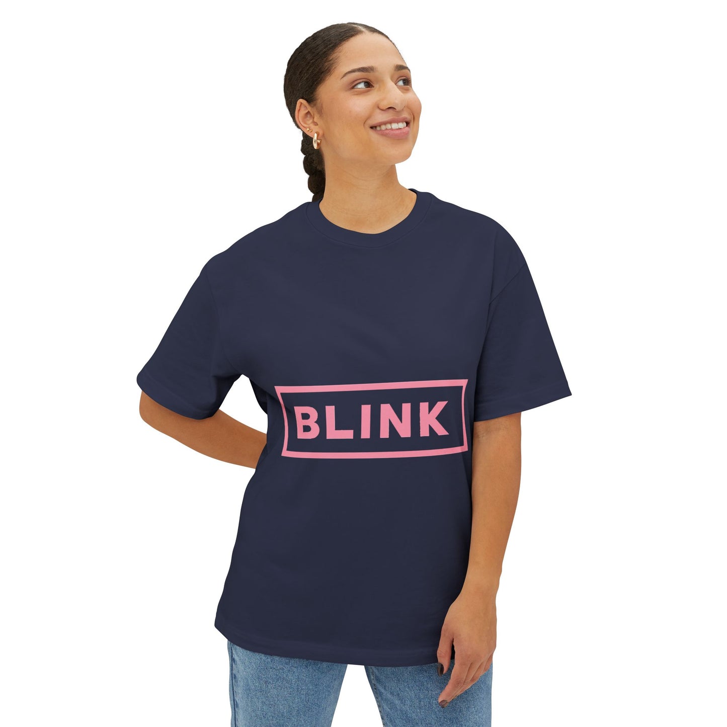 Minimal BLINK Logo – Oversized Boxy Tee