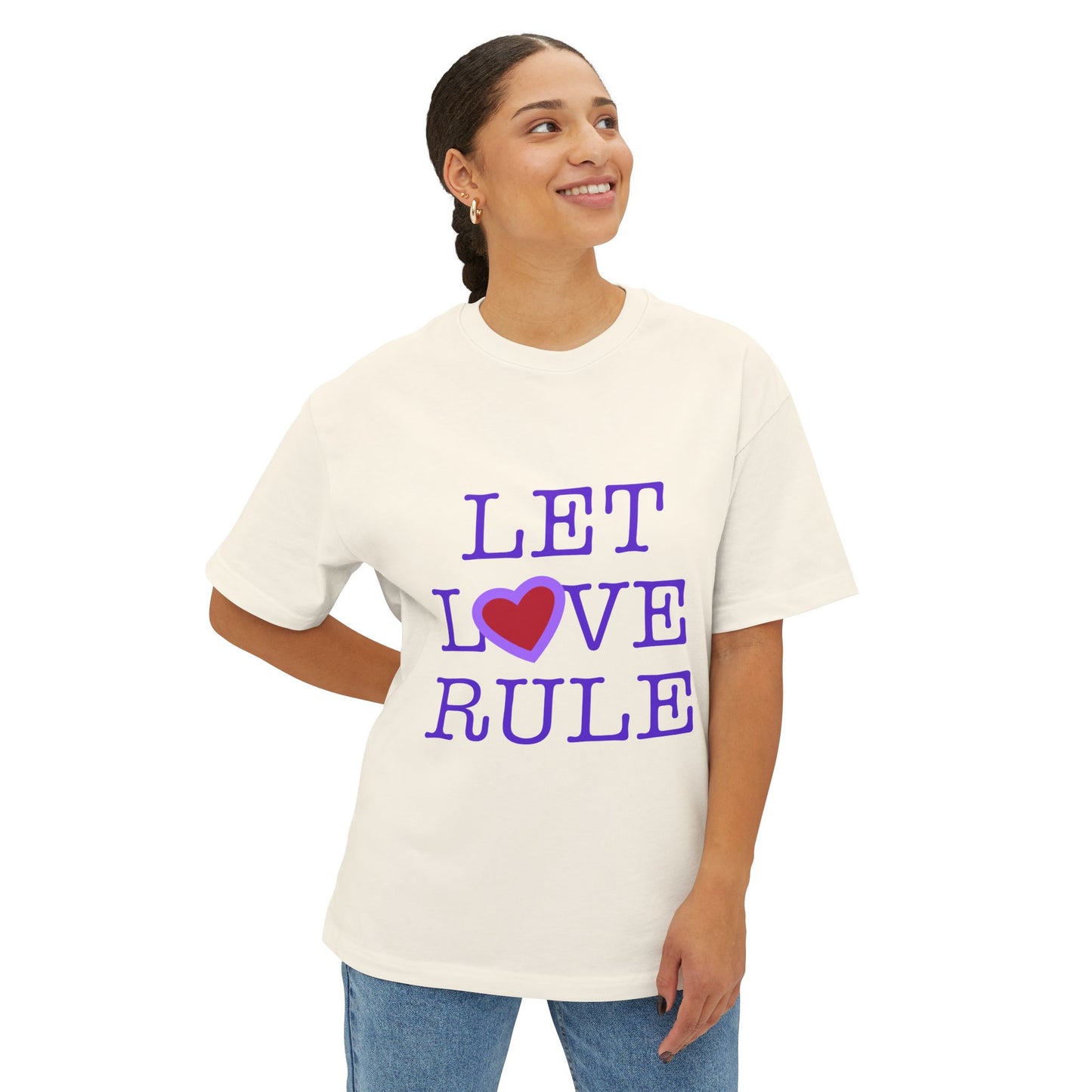 Let Love Rule (Remix) Unisex Oversized Boxy tee