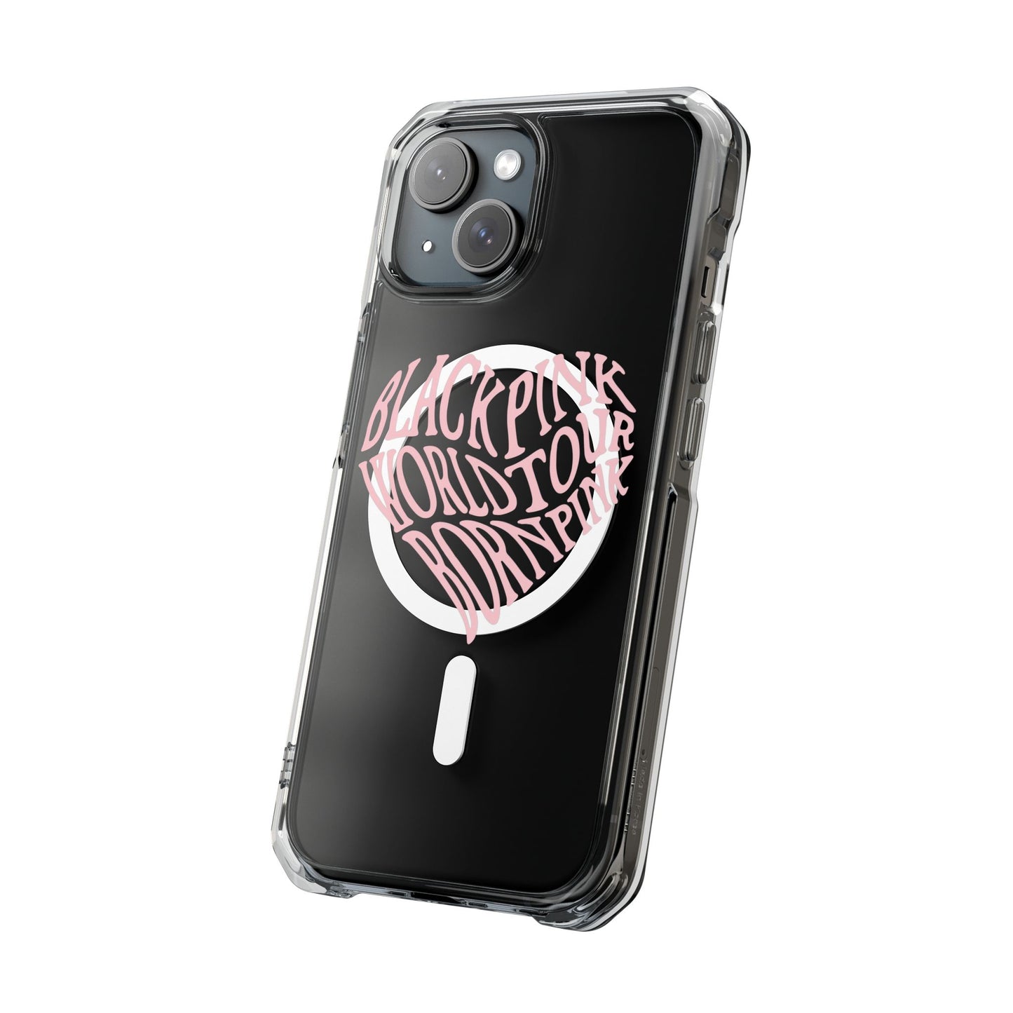 Born Pink Heart Typography - Magnetic Clear Impact Case