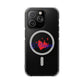 Heart on Fire Bold Script Magnetic Clear Impact Case