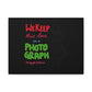 White Paw Print Matte Canvas